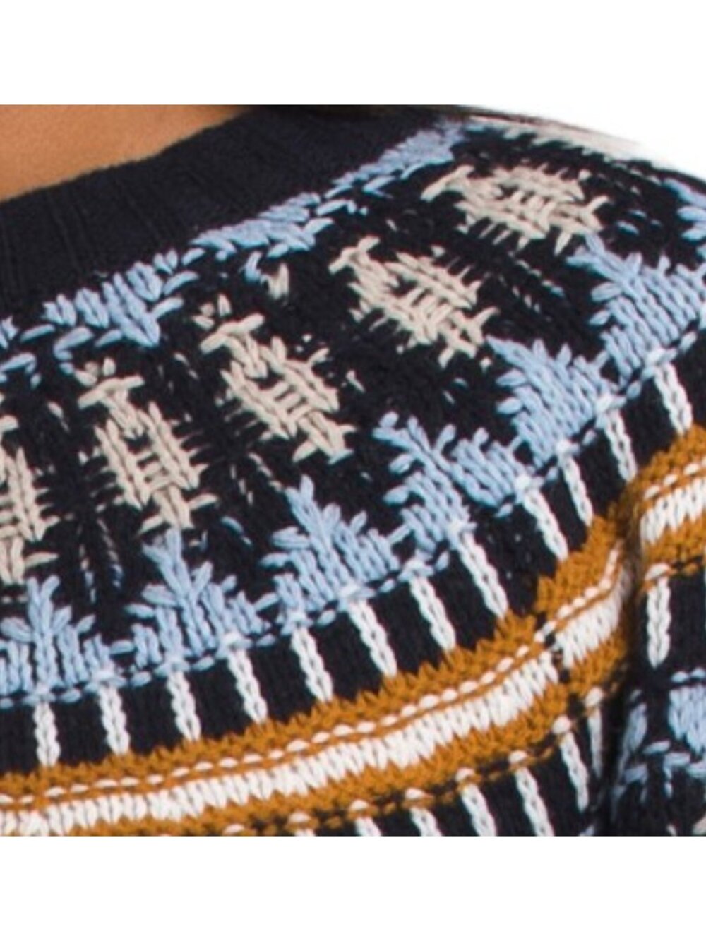 MARIE OLIVER Wool Blend Fair Isle Sweater - Picture 3 of 3
